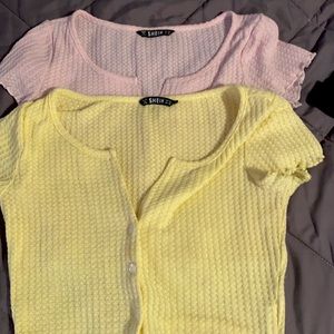 2 shein crop tops